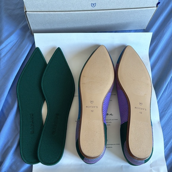 RARE NIB Rothy's The Point DISCONTINUED COLOR “Sugared Berry” vegan flats - Picture 4 of 6